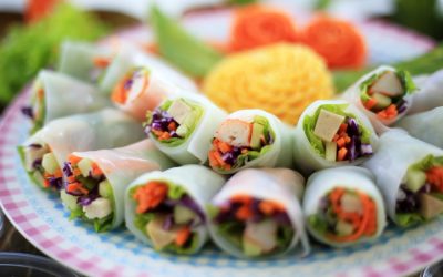 “I am Gratitude” Veggie Summer Rolls