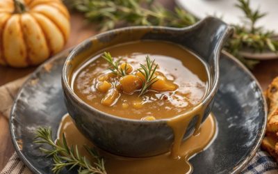 Caramelized Onion-Rosemary Holiday Gravy