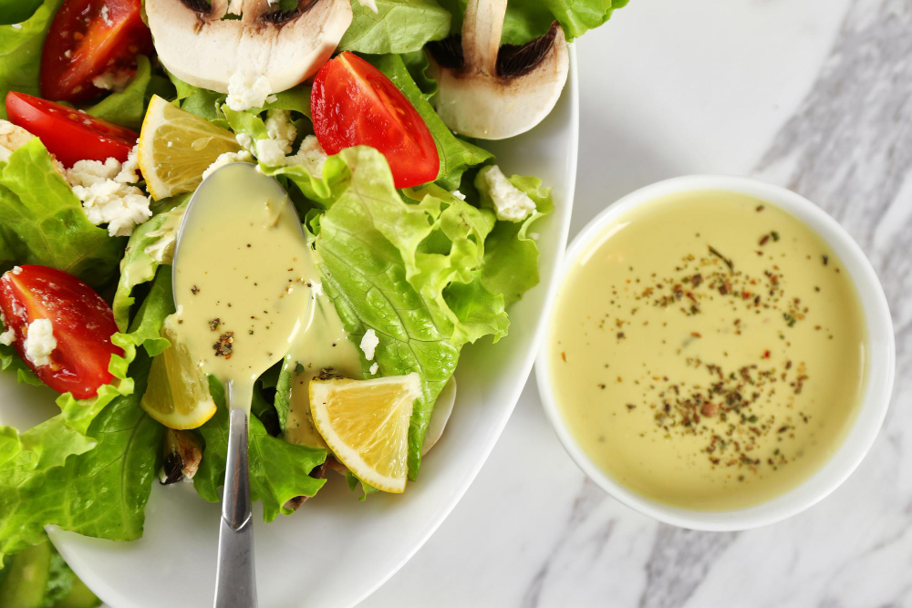Creamy lemon dressing
